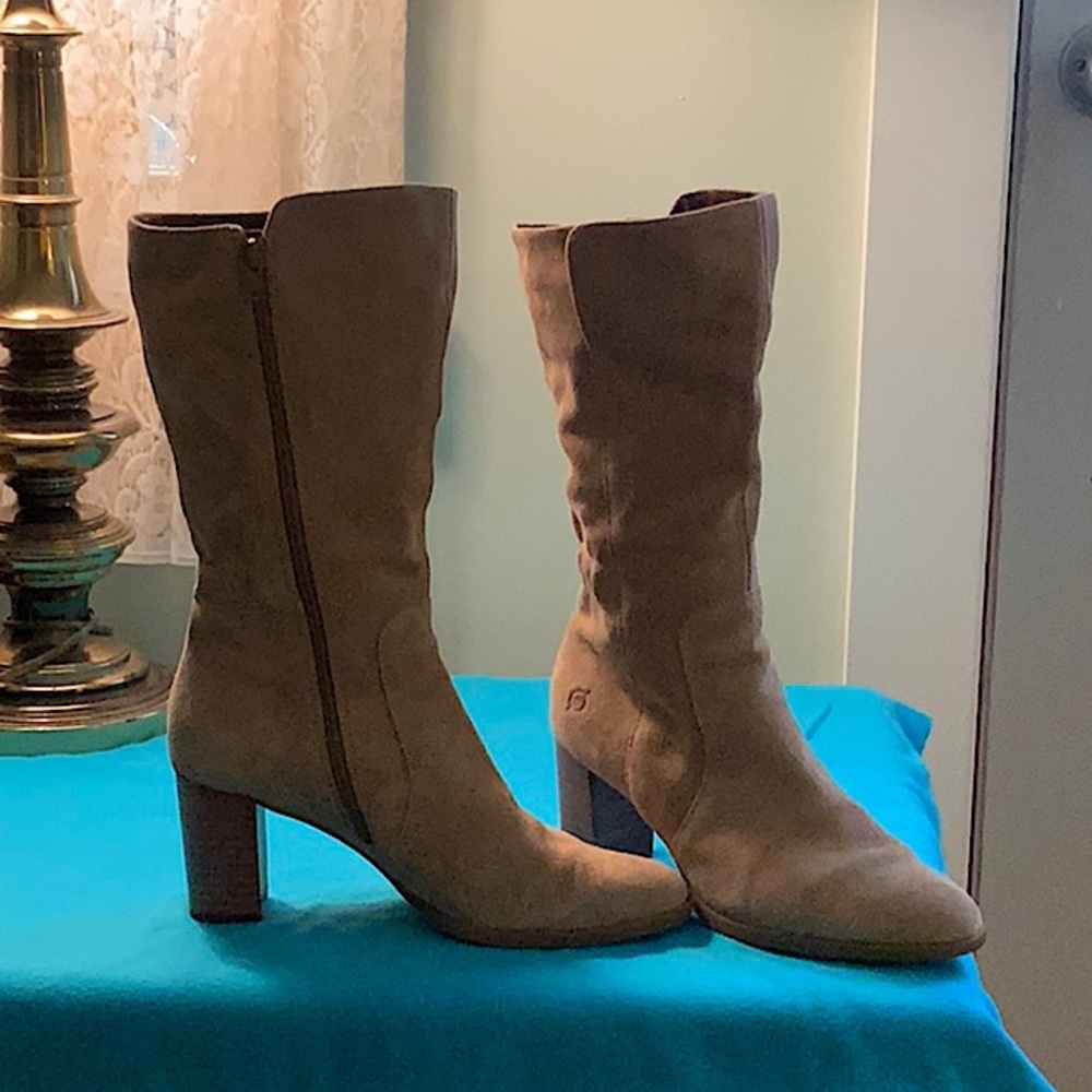 Børn suede boots - mid-calf. Genuine leather.